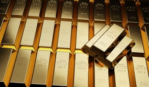 des lingots d'or.