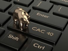 Une touche de clavier Cac 40