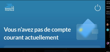Une capture d'cran de l'application mobile La Banque Postale publie sur X