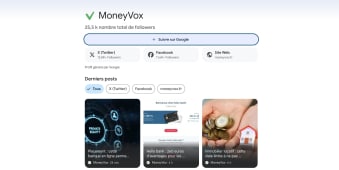 Capture d'cran du profil Google de MoneyVox