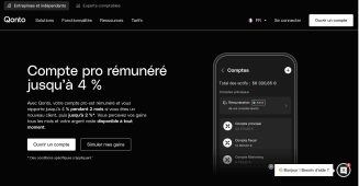 Capture du site Qonto