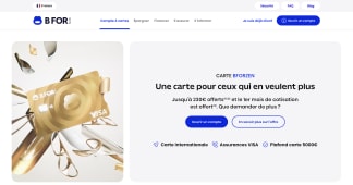 Capture du site bforbank.com pr�sentant l'offre BFORZEN jusqu'� 230 euros