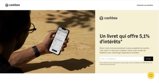 Capture du site cashbee.fr pr&eacute;sentant le taux boost&eacute; sur le livret CFCAL