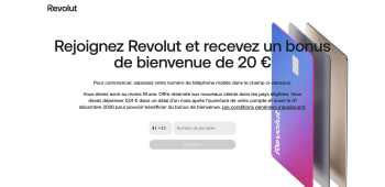 Offre de bienvenue Revolut : 20 ? bonus, carte bancaire.