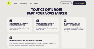 Capture du site pr&eacute;sentant l'offre L by LCL Pro 