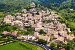 Village de Hilltop Mirmande, Drome, France
