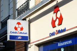 panneau du Cr�dit Mutuel
