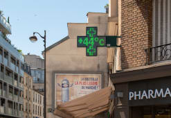 Paris, le 19 juillet 2022, vague de chaleur