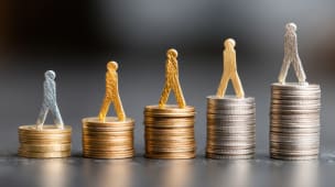 Salaire moyen et salaire m&eacute;dian
