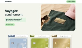 Capture du site monabanq pr�sentant l'offre de bienvenue jusqu'� 280 euros offerts