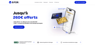 Pr�sentation de l'offre jusqu'� 260 euros offerts chez BforBank