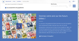 Diff&eacute;rents projets de graphisme pour les futurs billets en euros.