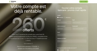 Offre bancaire Fortuneo&Acirc;: jusqu?&agrave; 260? offerts &agrave; l?ouverture.