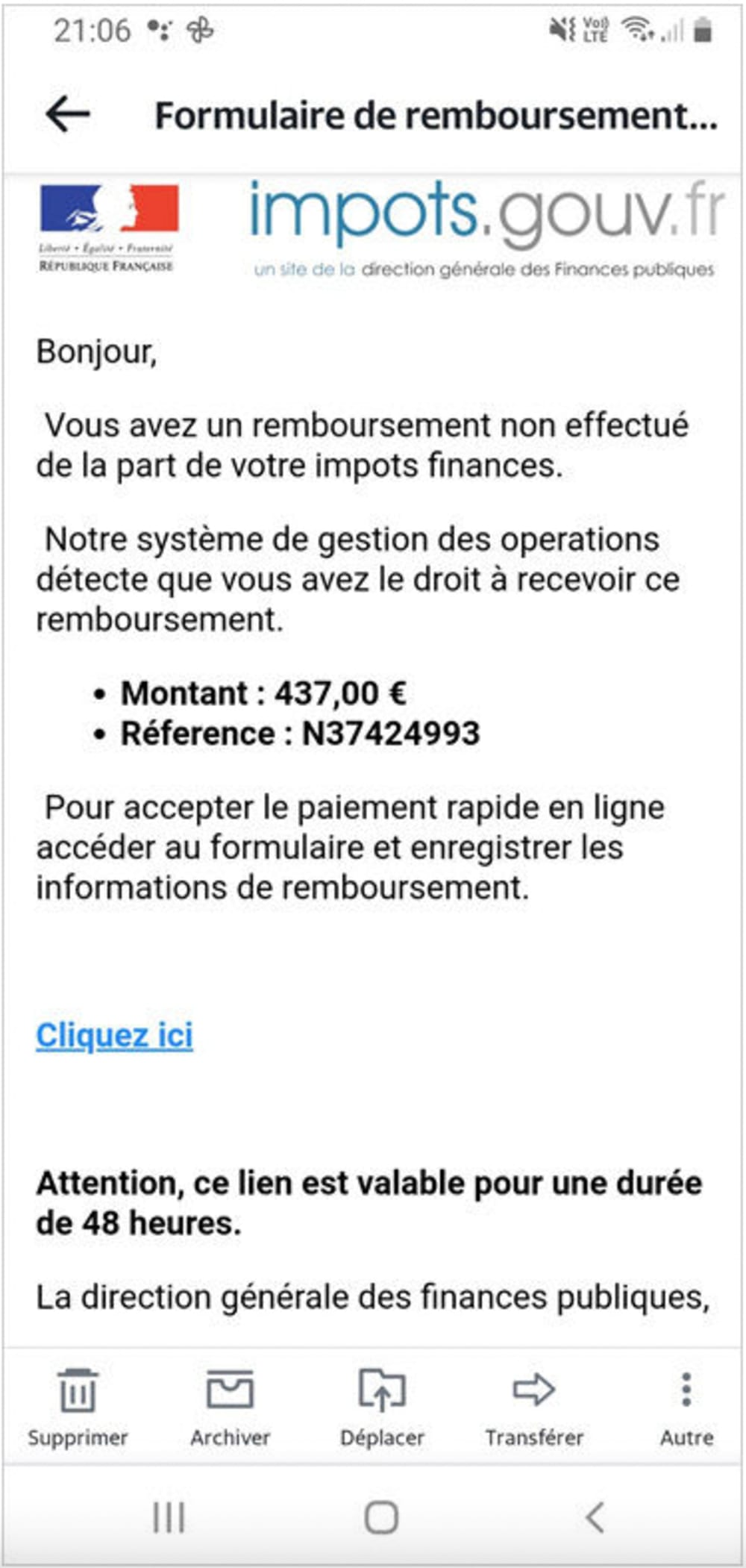 Fraude aux imp&ocirc;ts