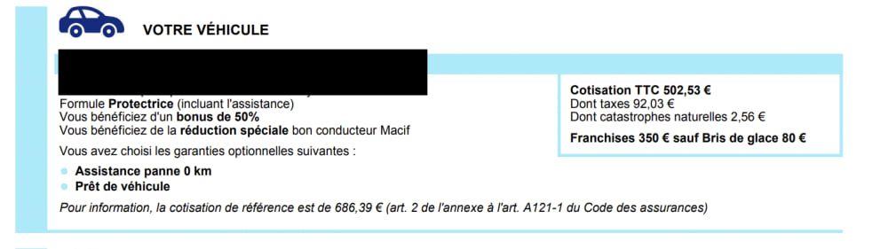 Assurance auto Macif SA