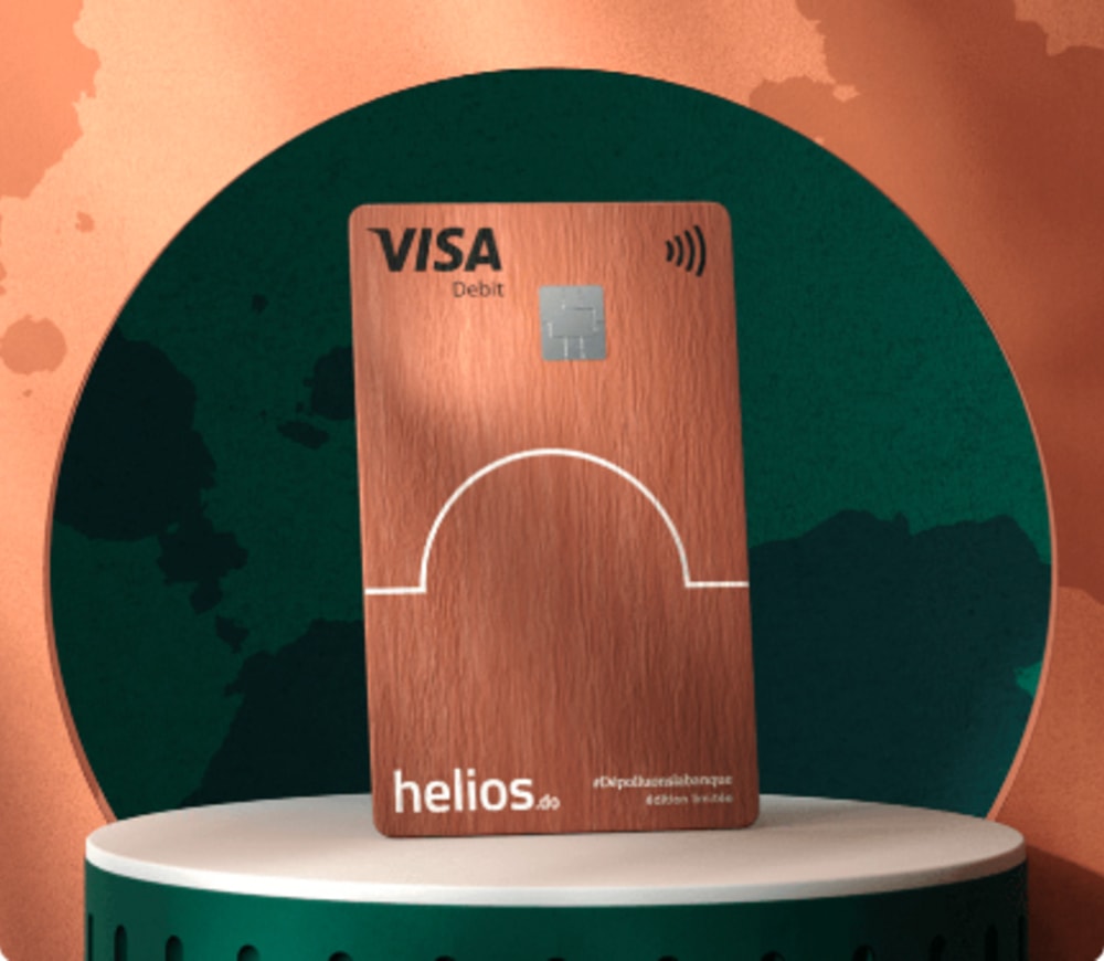Helios Carte bancaire en bois