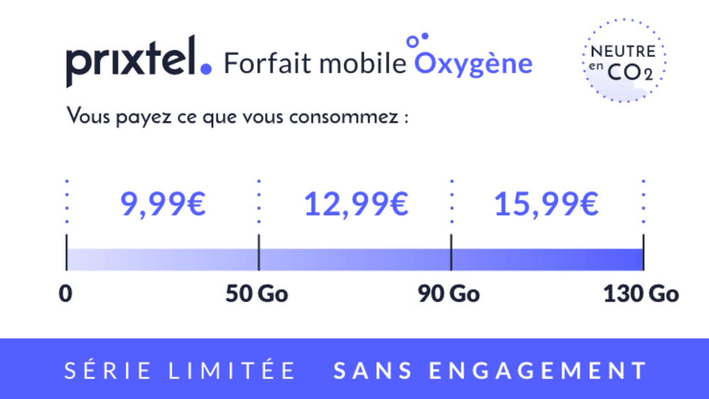 Prixtel propose un forfait mobile neutre en CO2 &agrave; prix r&eacute;duit