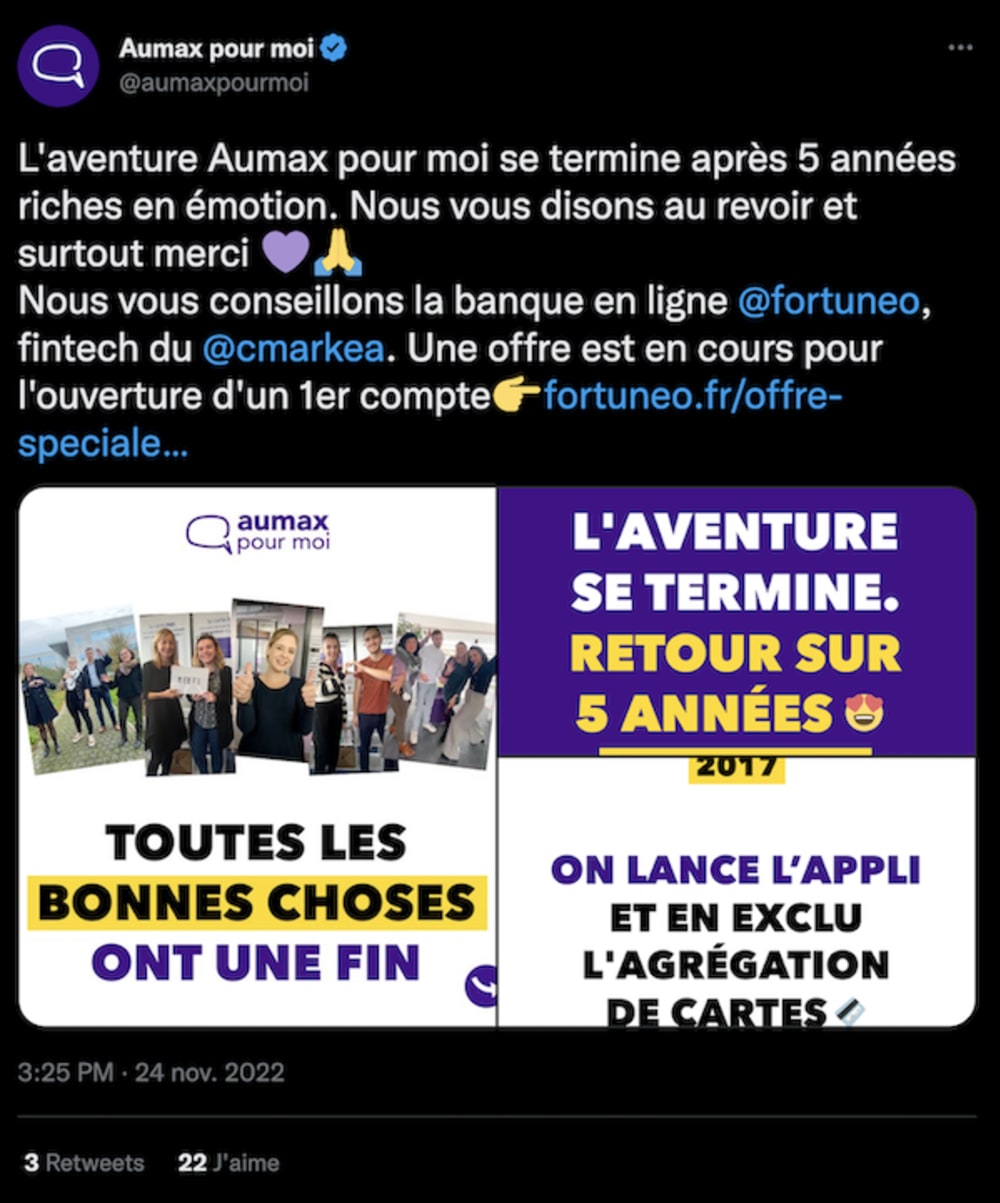 Fin d'Aumax pour moi