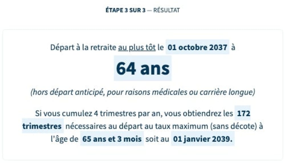 Assurance retraite simulateur