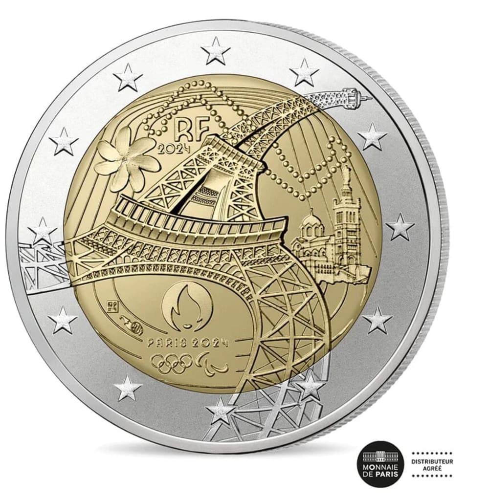 Pi&egrave;ce 2 euros JO 2024