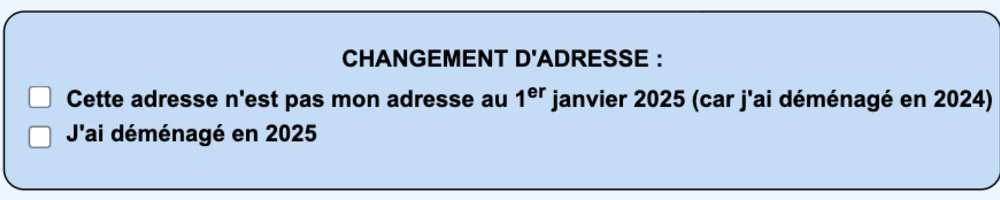 L'endroit pour signaler un d&eacute;m&eacute;nagement sur la d&eacute;claration des revenus 2024