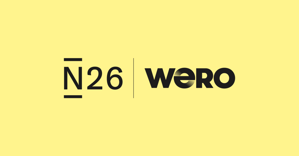 Texte noir N26 | wero sur fond jaune.
