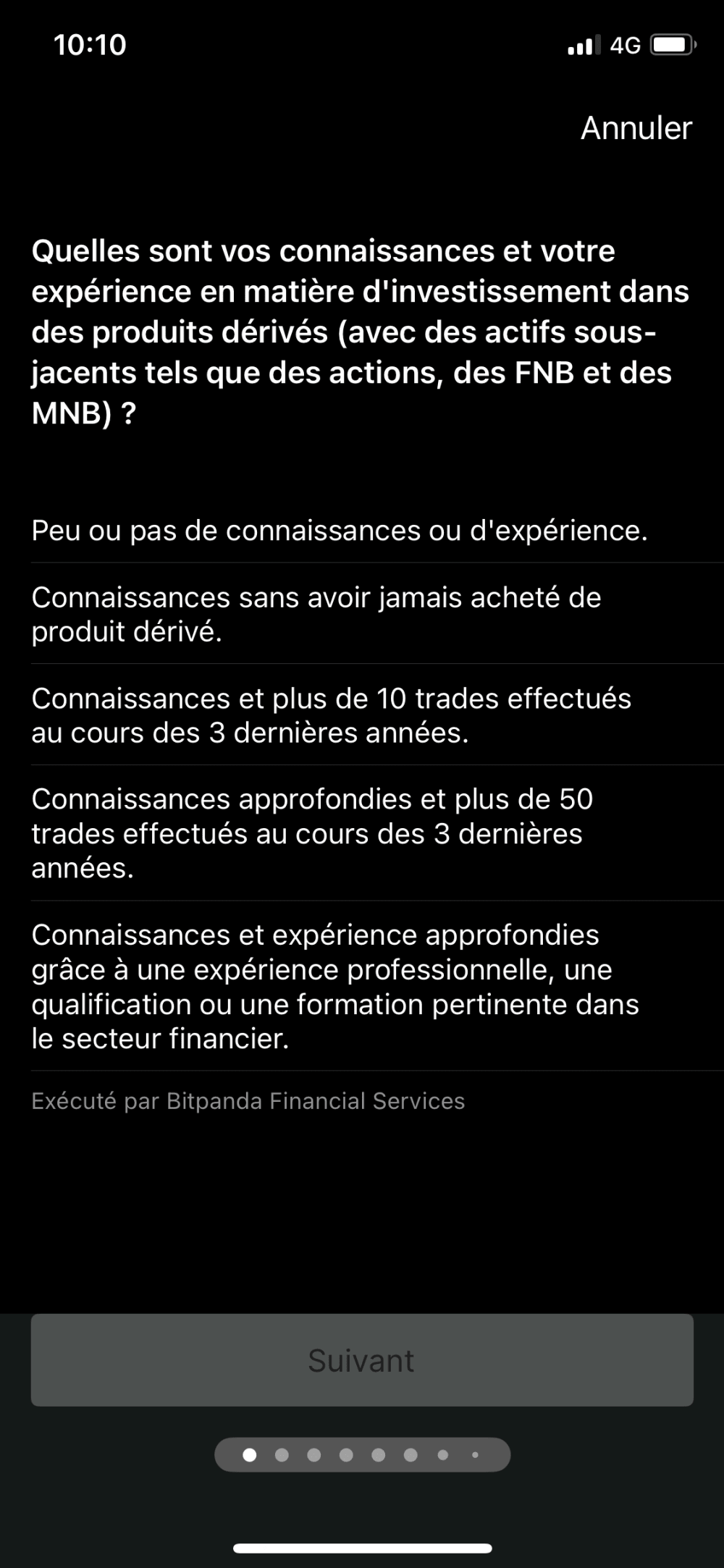 Questionnaire Bitpanda