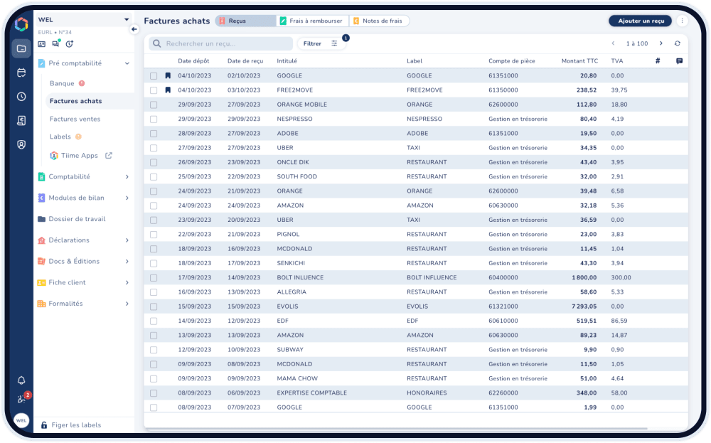 Logiciel comptable Tiime