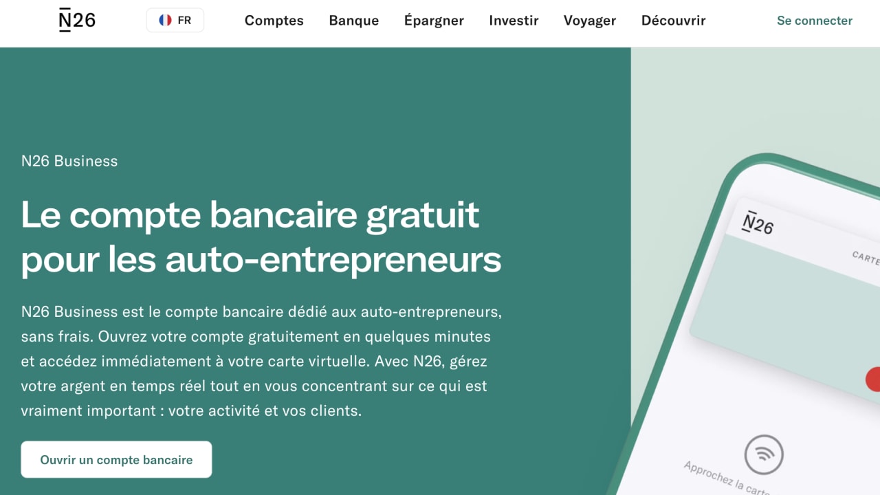 N26 Business : 0,10% de cashback avec le compte entrepreneurs