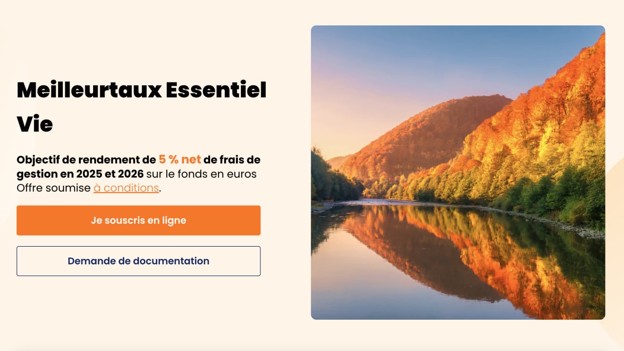 Meilleurtaux Essentiel Vie : un objectif de rendement boosté à 5% en 2025 et 2026