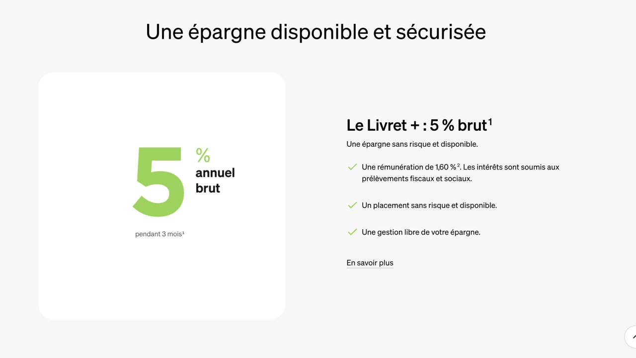 Fortuneo : profitez d'un taux bonifié à 5% pendant 3 mois avec le Livret +