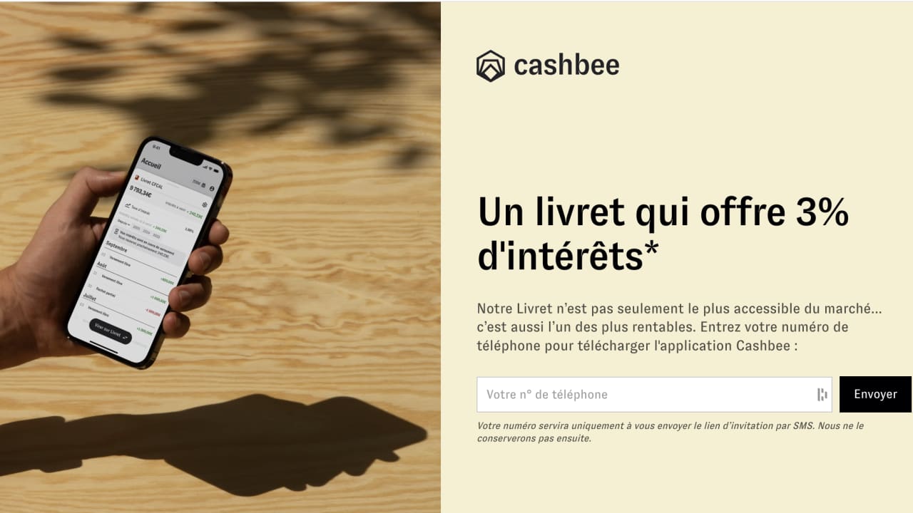 Livret Cashbee : une opportunité d'épargne à 3% pendant 2 mois