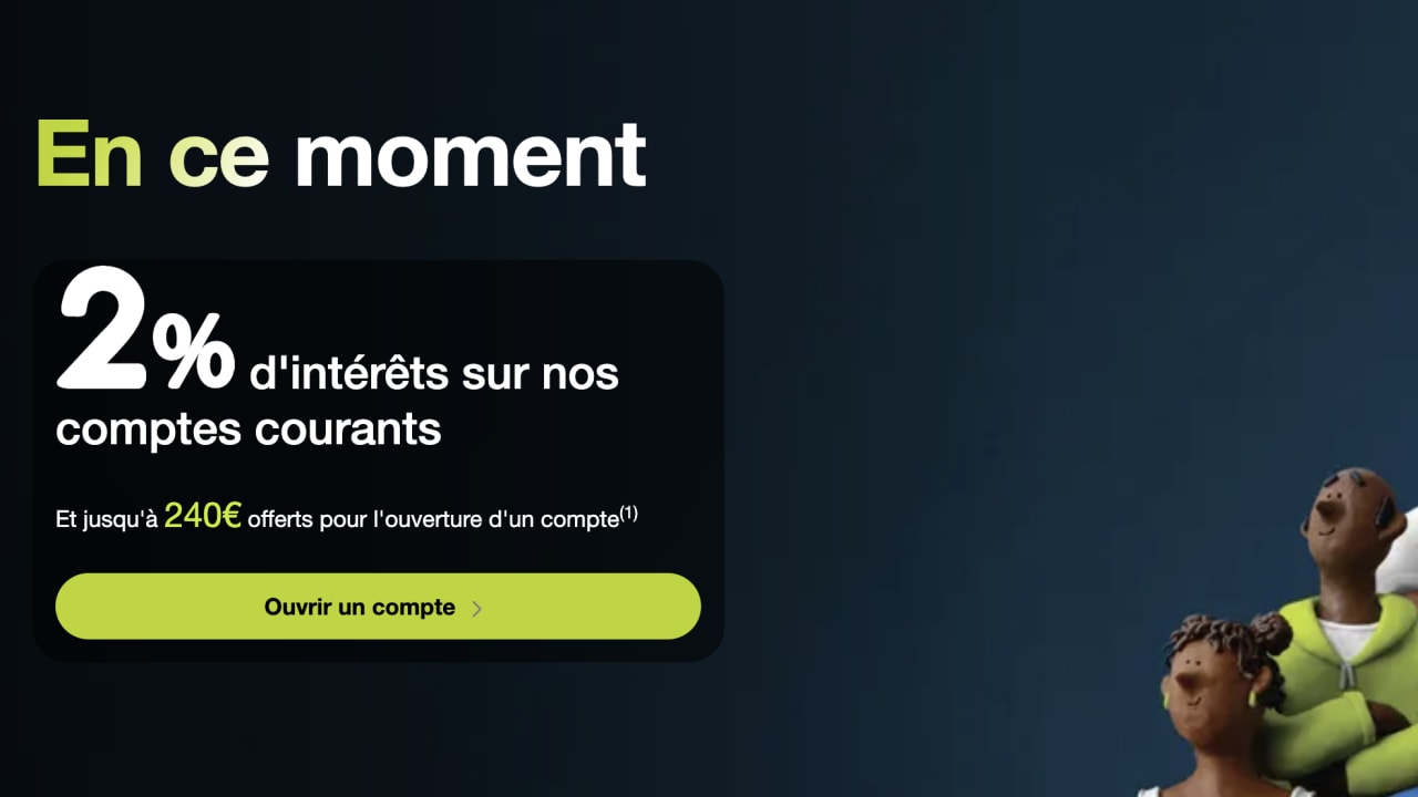 Monabanq : un compte courant à 2% et jusqu'à 240 euros de primes pour les nouveaux clients
