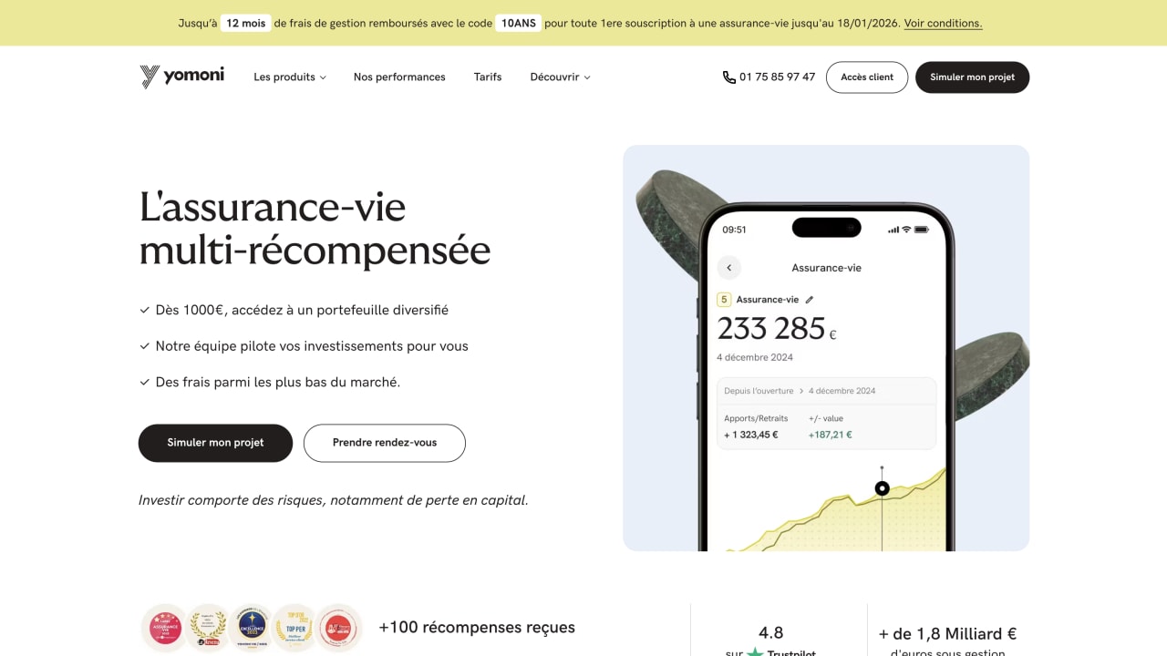 Yomoni Vie : jusqu'à 500 euros remboursés pour fêter les 10 ans
