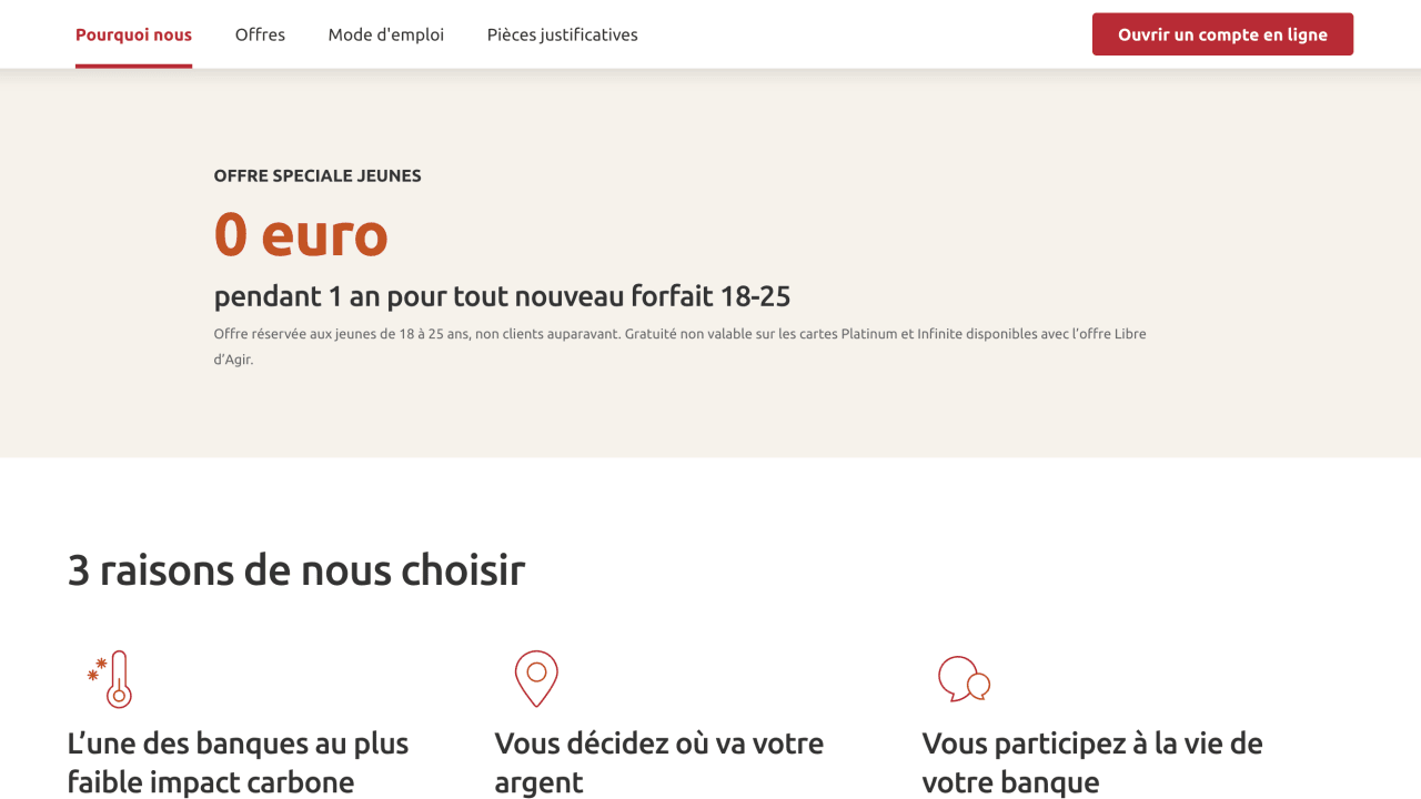 Crédit Coopératif : une année sans frais pour les jeunes de 18 à 25 ans