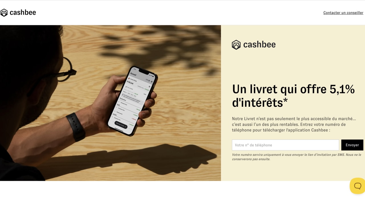 Livret Cashbee : taux boosté à 5,10% brut pendant 2 mois pour les nouveaux clients