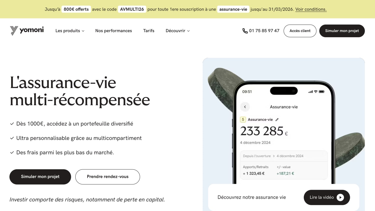 Yomoni Vie : jusqu'à 800 euros de primes à saisir avec l'assurance vie