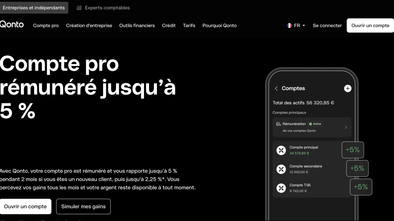 Qonto : 3 mois gratuits pour tester son compte professionnel