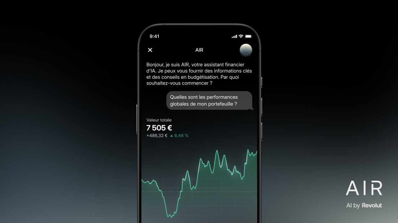 Banque en ligne : à quoi sert AIR, l'assistant mobile IA de Revolut ?