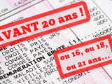 Document avec texte AVANT 20 ans et mentions d'�ges sp�cifiques. carriere longue