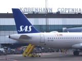 Avions de SAS Scandinavian Airlines &agrave; l'a&eacute;roport de Copenhague