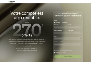 Offre bancaire Fortuneo : 270? offerts � l'ouverture d'un compte.