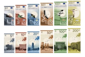 Propositions du Studio Ida� pour les nouveaux billets d?euros