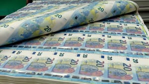 Production de billets de 20 euros
