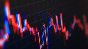 Un cours de bourse en baisse