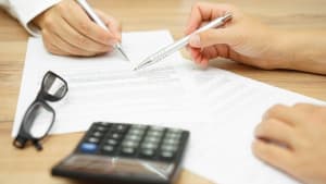 Une signature de contrat