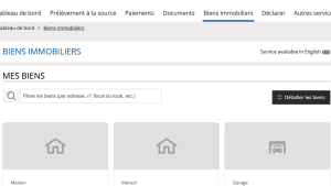 Capture d'�cran de impots.gouv.fr