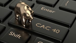 Une touche de clavier Cac 40