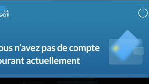 Une capture d'cran de l'application mobile La Banque Postale publie sur X