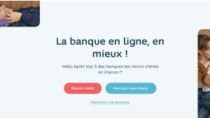 Hello bank! est l'une des banques les moins chres de France.